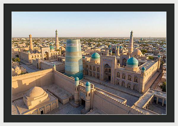 Khiva Ichon Qala At Golden Hour
