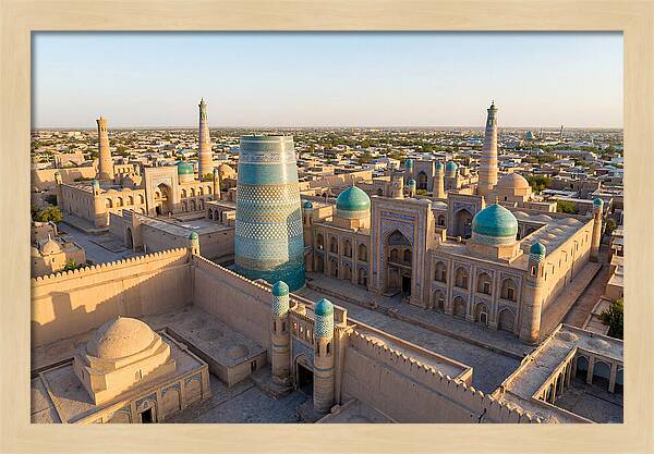 Khiva Ichon Qala At Golden Hour