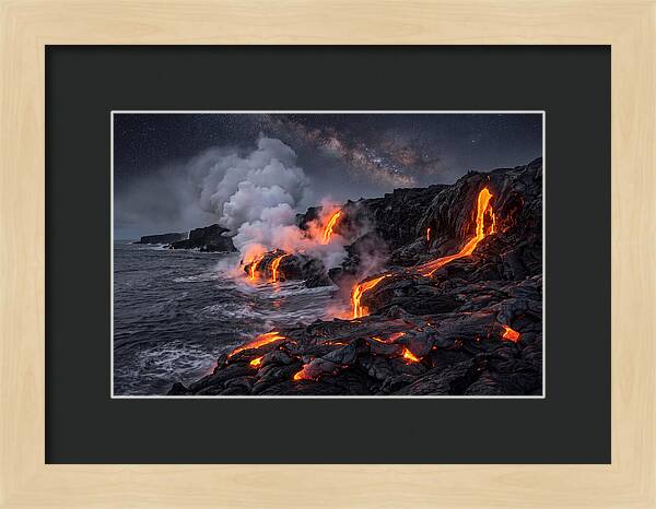 Kilauea Lava Flowing Into Pacific Ocean
