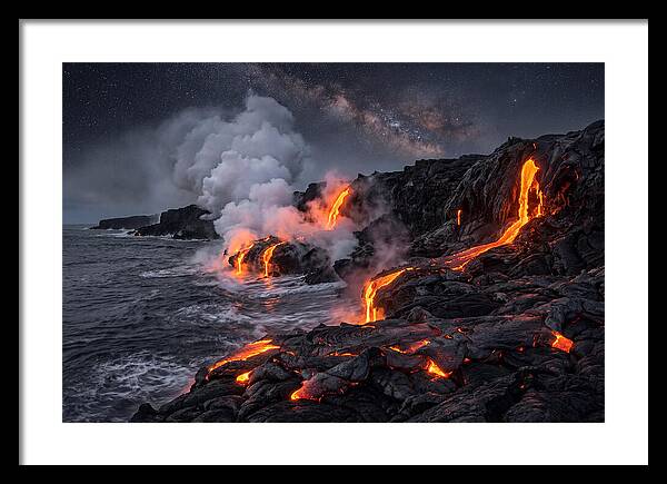 Kilauea Lava Flowing Into Pacific Ocean