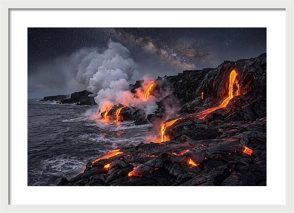 Kilauea Lava Flowing Into Pacific Ocean