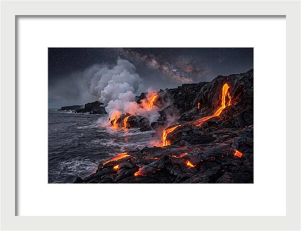 Kilauea Lava Flowing Into Pacific Ocean