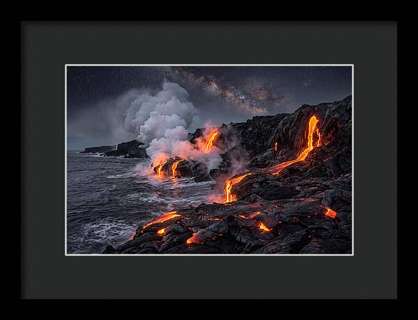 Kilauea Lava Flowing Into Pacific Ocean