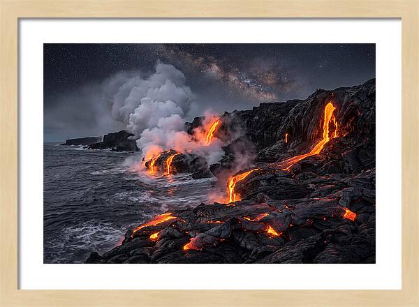 Kilauea Lava Flowing Into Pacific Ocean