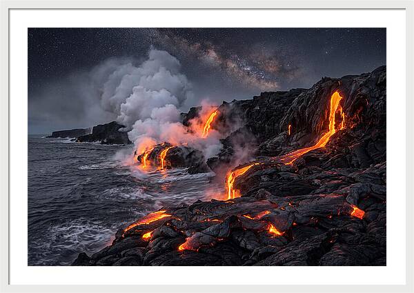 Kilauea Lava Flowing Into Pacific Ocean