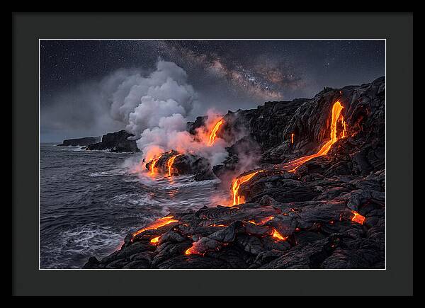 Kilauea Lava Flowing Into Pacific Ocean