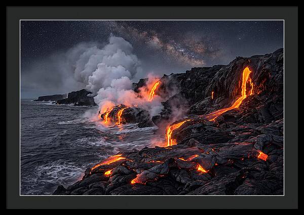 Kilauea Lava Flowing Into Pacific Ocean