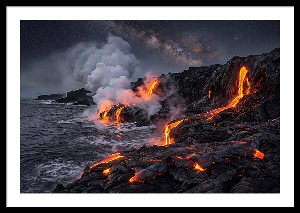 Kilauea Lava Flowing Into Pacific Ocean