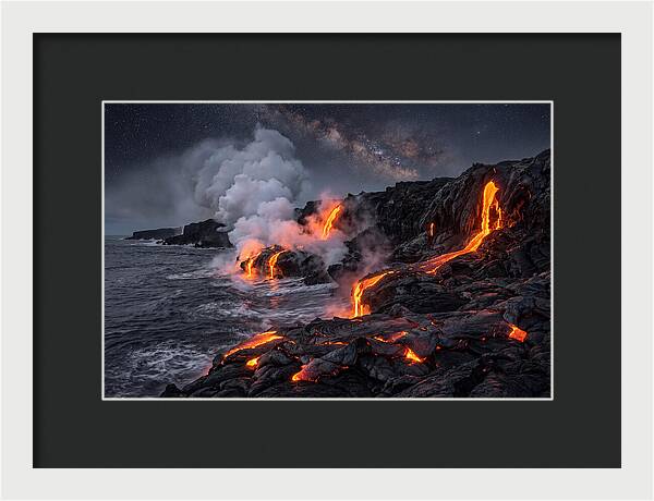 Kilauea Lava Flowing Into Pacific Ocean