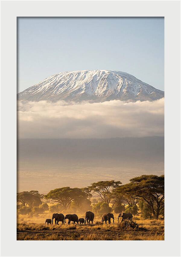 Kilimanjaro Above Amboseli Savanna