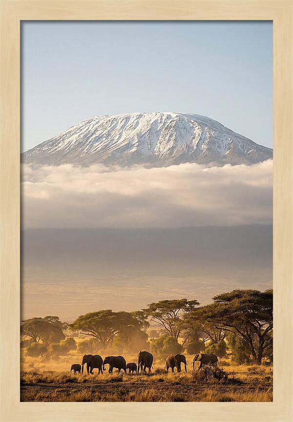 Kilimanjaro Above Amboseli Savanna