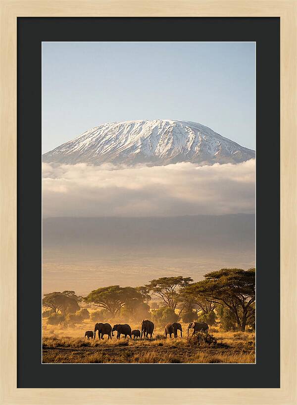 Kilimanjaro Above Amboseli Savanna