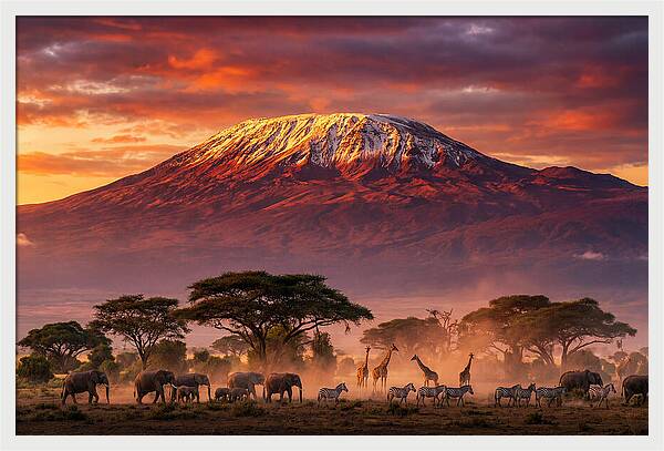 Kilimanjaro At Dusk