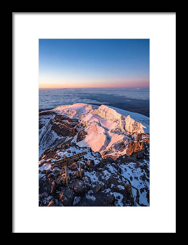 Kilimanjaro Summit Glaciers At Sunrise