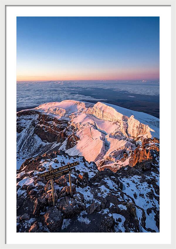 Kilimanjaro Summit Glaciers At Sunrise