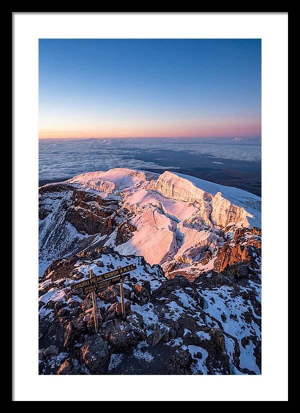 Kilimanjaro Summit Glaciers At Sunrise