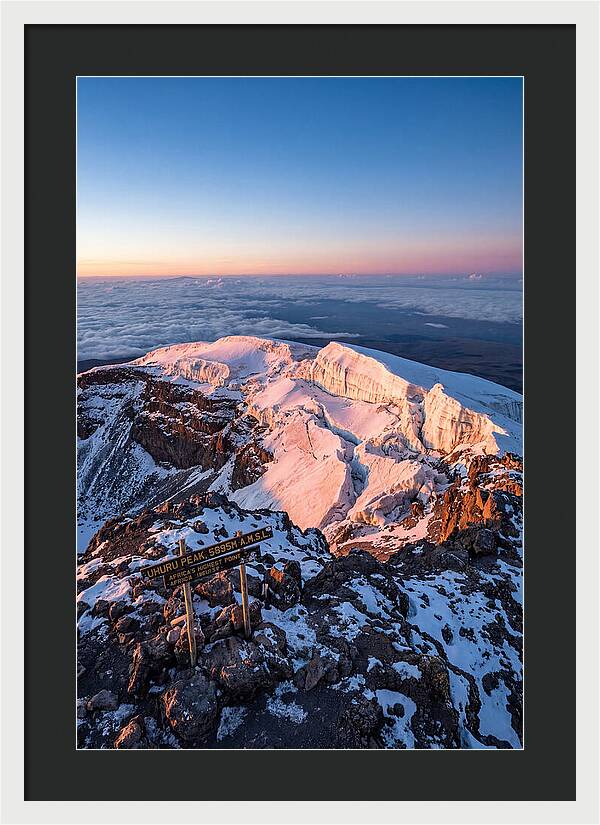 Kilimanjaro Summit Glaciers At Sunrise