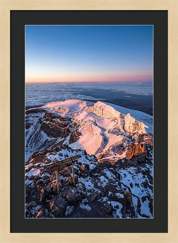 Kilimanjaro Summit Glaciers At Sunrise