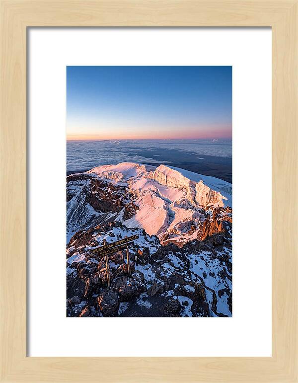 Kilimanjaro Summit Glaciers At Sunrise