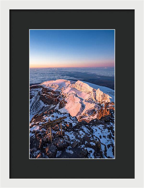 Kilimanjaro Summit Glaciers At Sunrise