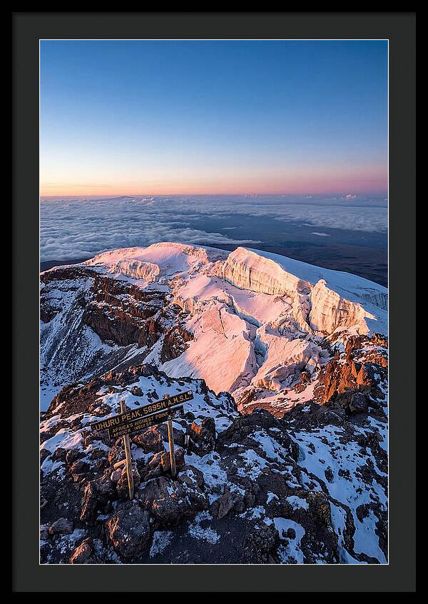 Kilimanjaro Summit Glaciers At Sunrise