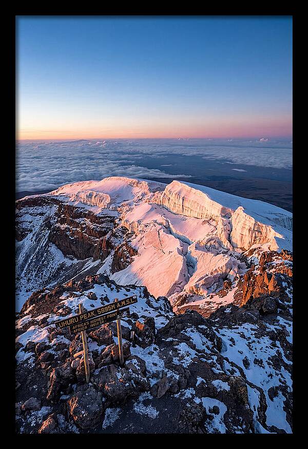 Kilimanjaro Summit Glaciers At Sunrise