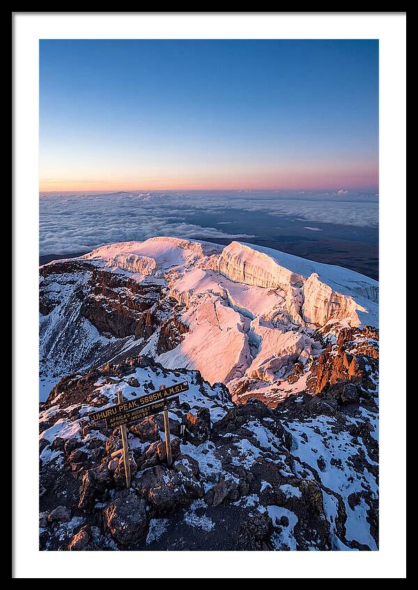 Kilimanjaro Summit Glaciers At Sunrise