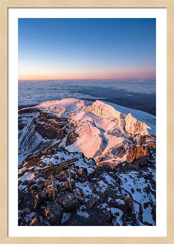 Kilimanjaro Summit Glaciers At Sunrise
