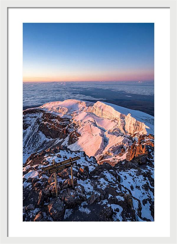 Kilimanjaro Summit Glaciers At Sunrise