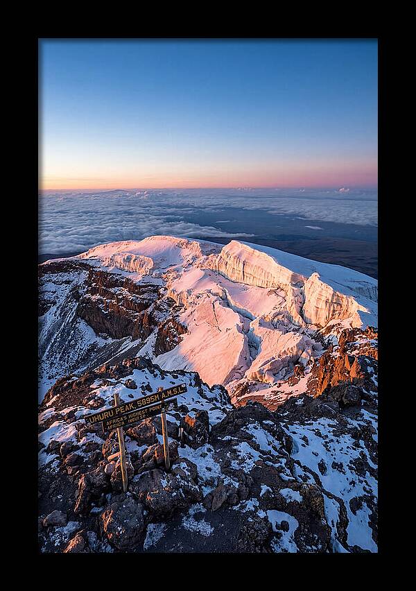 Kilimanjaro Summit Glaciers At Sunrise