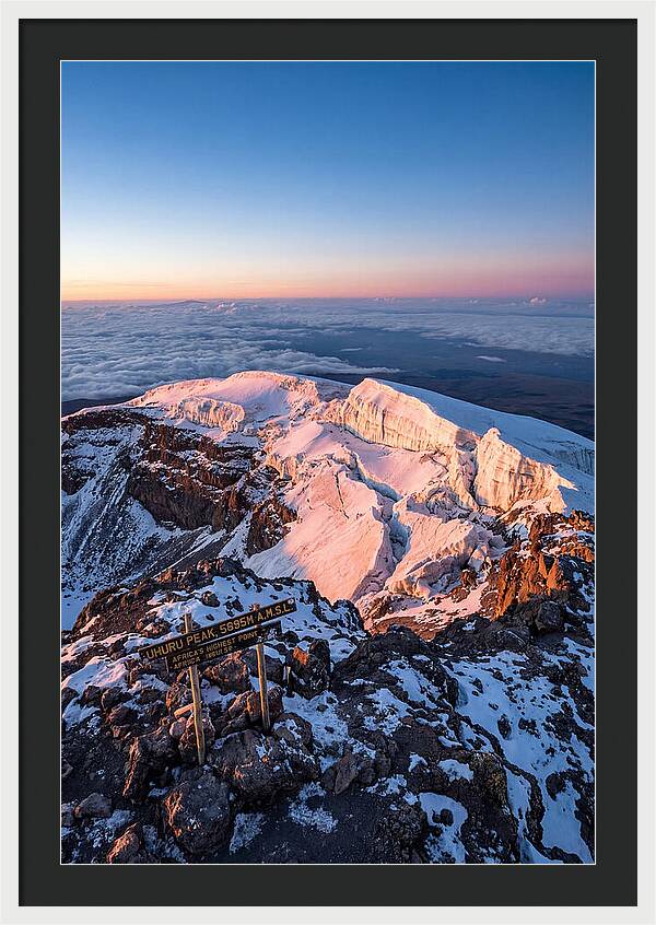 Kilimanjaro Summit Glaciers At Sunrise