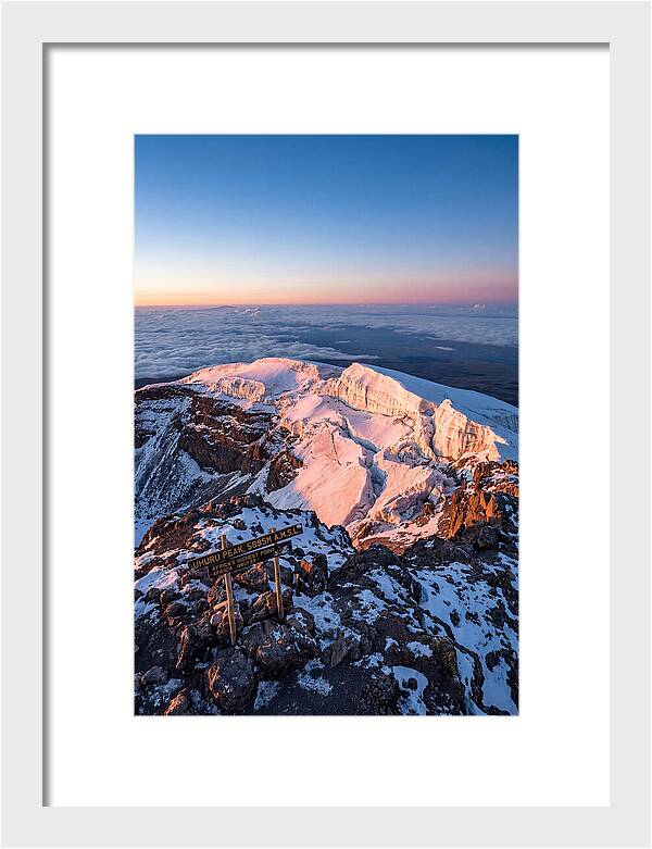 Kilimanjaro Summit Glaciers At Sunrise