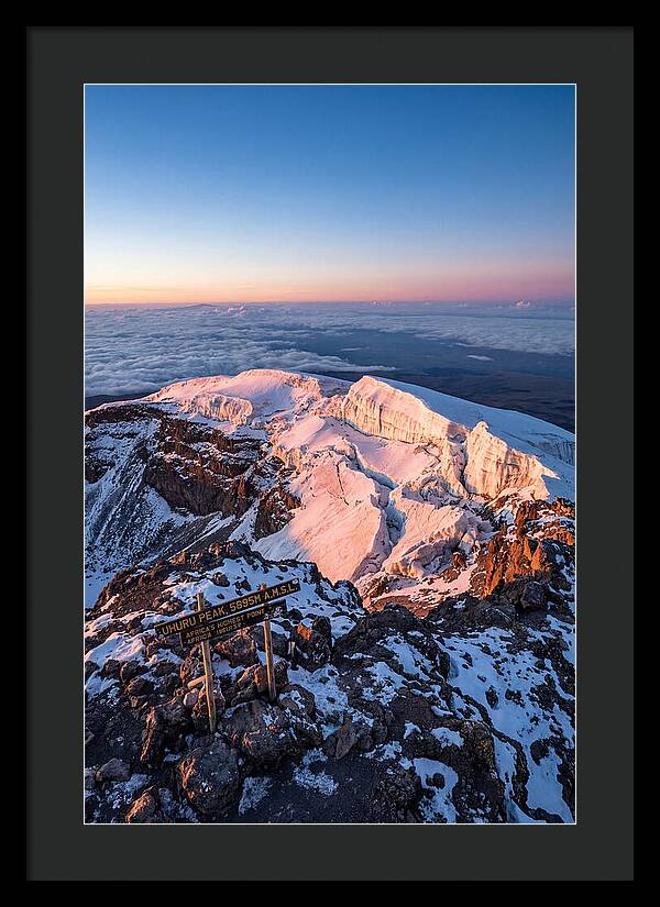 Kilimanjaro Summit Glaciers At Sunrise