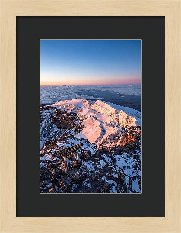 Kilimanjaro Summit Glaciers At Sunrise