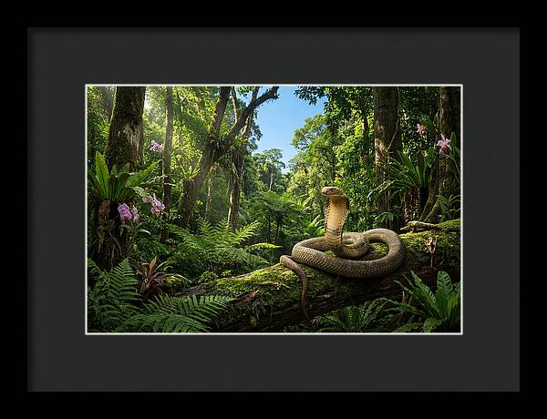 King Cobra In Lush Jungle