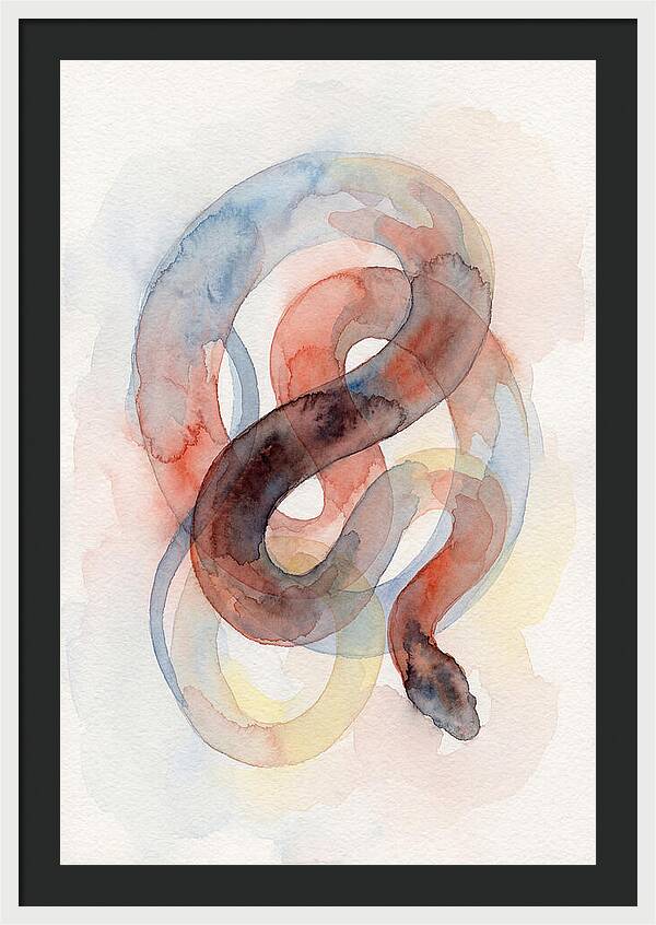King Snake Watercolor Elegance