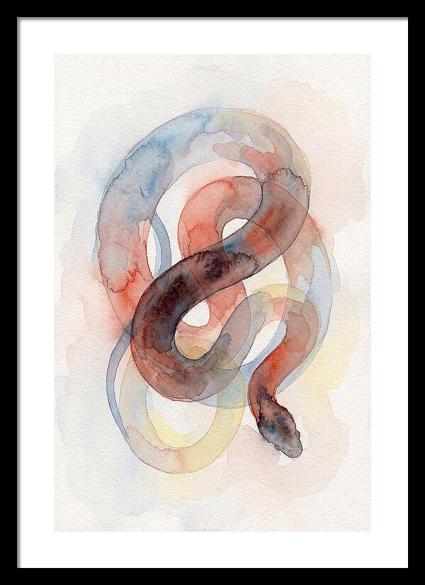 King Snake Watercolor Elegance