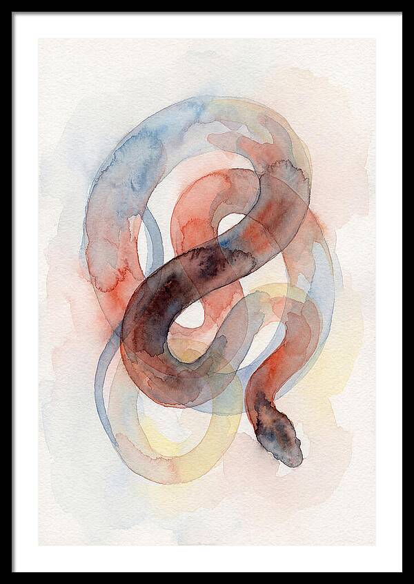 King Snake Watercolor Elegance
