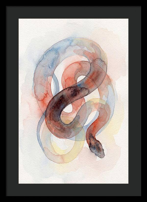 King Snake Watercolor Elegance