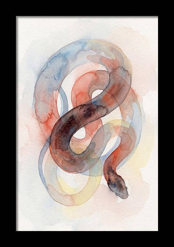 King Snake Watercolor Elegance