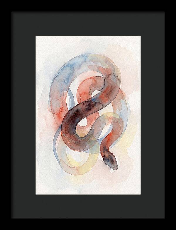 King Snake Watercolor Elegance