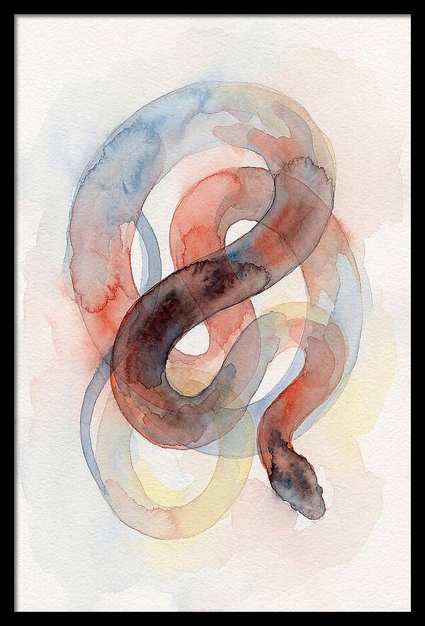 King Snake Watercolor Elegance