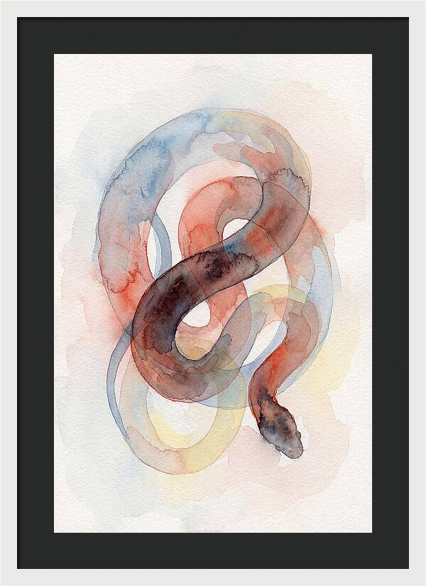King Snake Watercolor Elegance