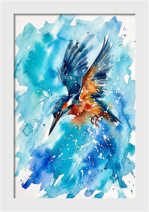 Kingfisher In Flight