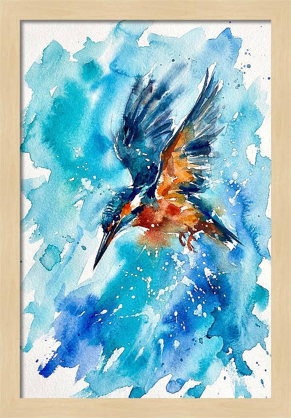 Kingfisher In Flight