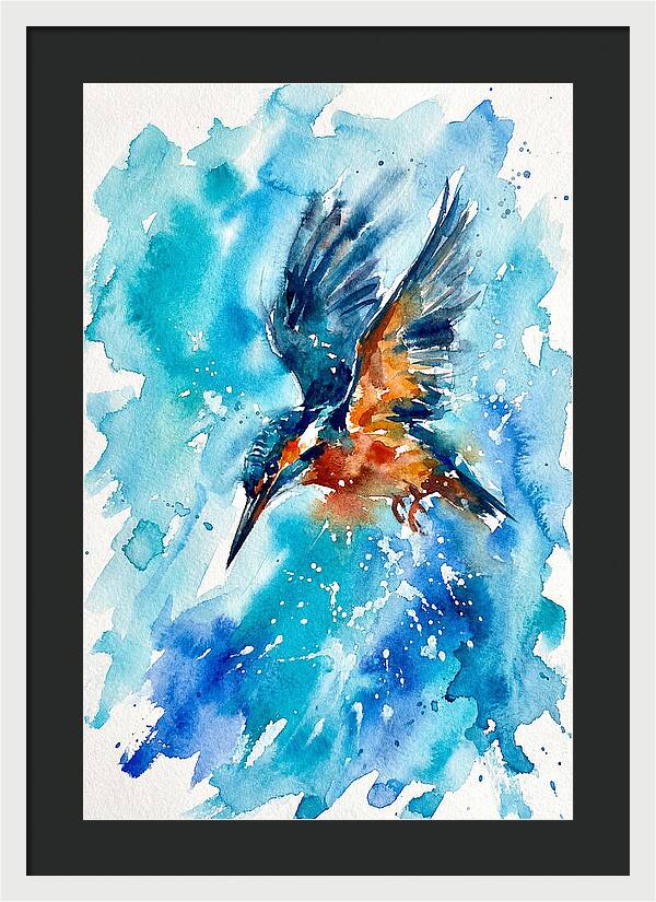 Kingfisher In Flight