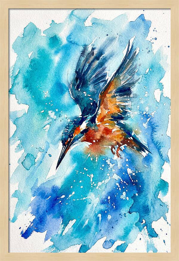 Kingfisher In Flight