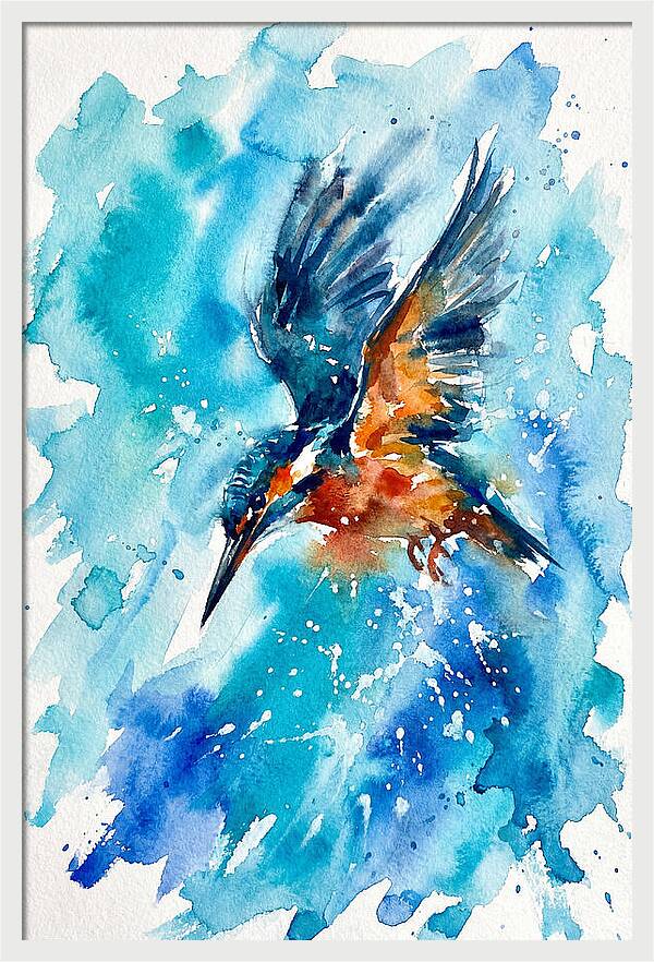 Kingfisher In Flight
