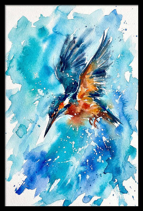 Kingfisher In Flight