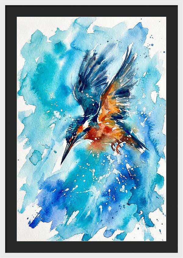 Kingfisher In Flight